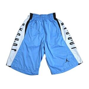 Nike Air Jordan Mens Medium Dri-FIT Basketball Shorts Blue White Black Carolina